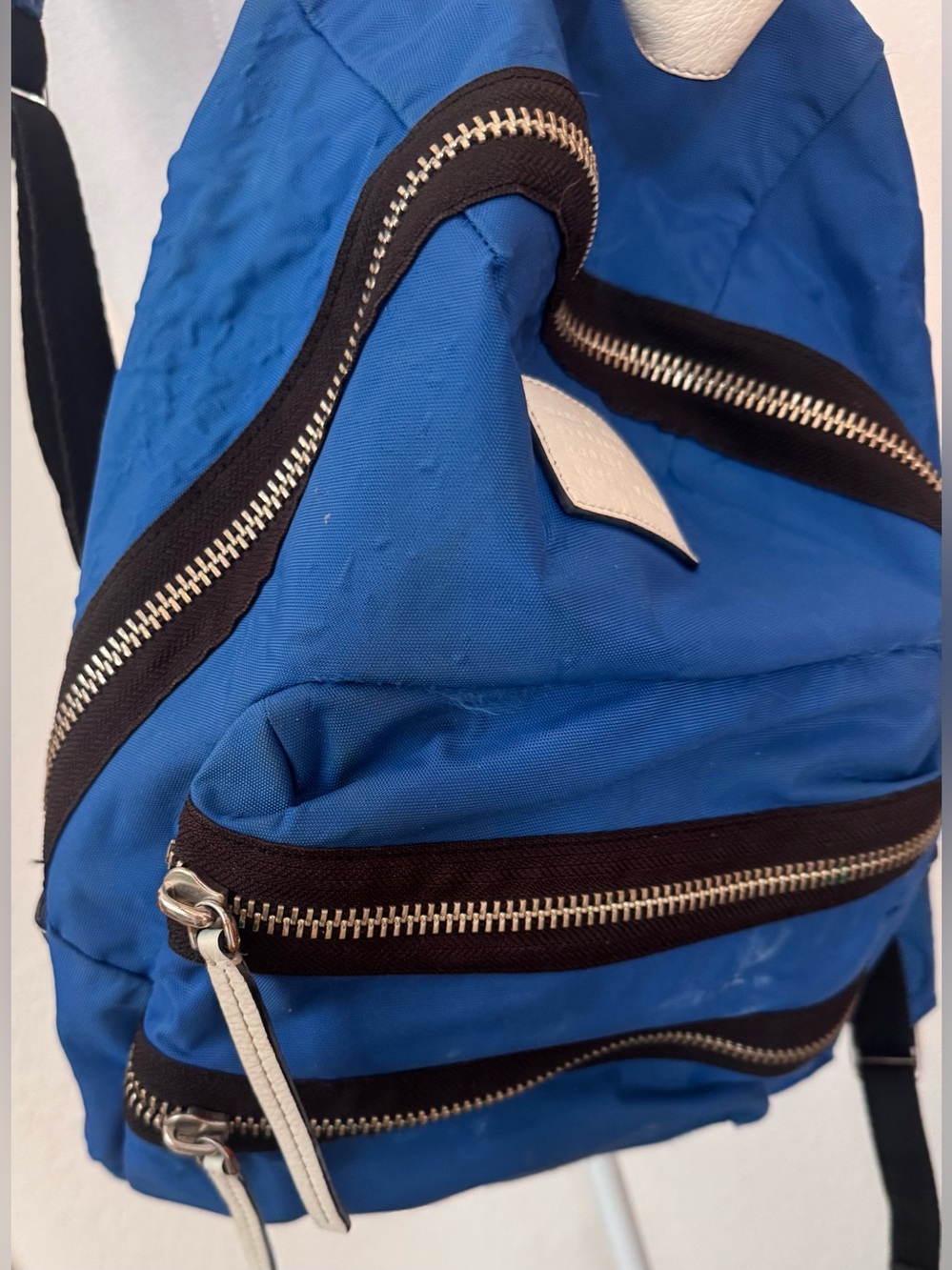 Marc Jacob’s nylon royal blue zip backpack
